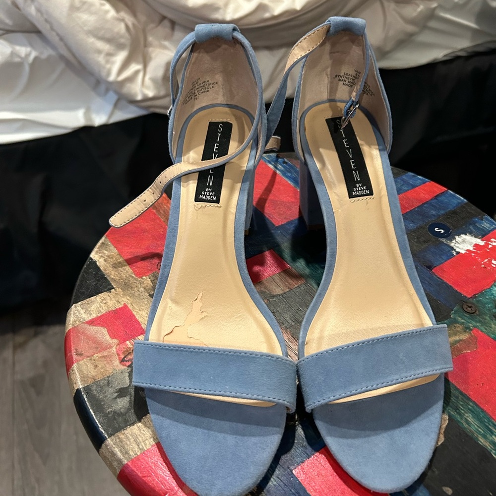 Steven By Steve Madden Blue High-Heeled Sandals